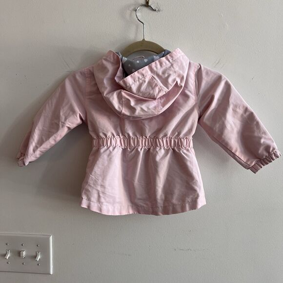 Wonder Nation Pink Rain Jacket Toddler Girls 3T Lined Hooded Polka Dots - Picture 7 of 7